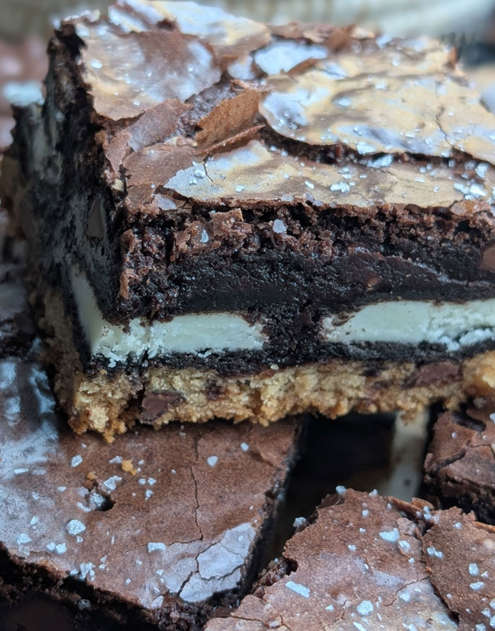 Olive Oil Brookie Bars